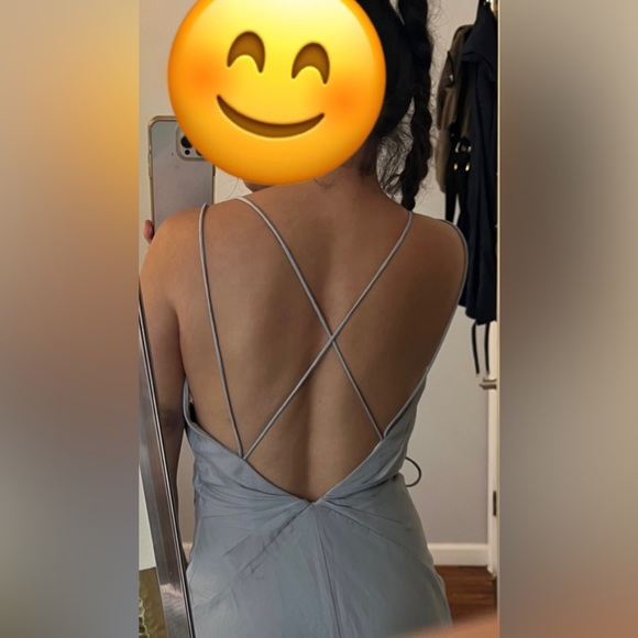 Fame and Partners blue prom, evening maxi dress, Size 0 - Picture 5 of 12